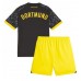 Borussia Dortmund Barnkläder Borta matchtröja till baby 2023-24 Kortärmad (+ Korta byxor) Billigt